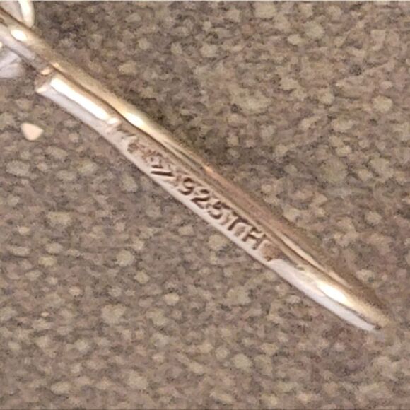 Silpada Sterling Stamped Etched Floral Freestyle Long Drop Earrings - Picture 8 of 8